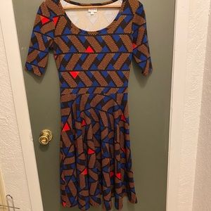 LuLaRoe Printed Amelia Dress